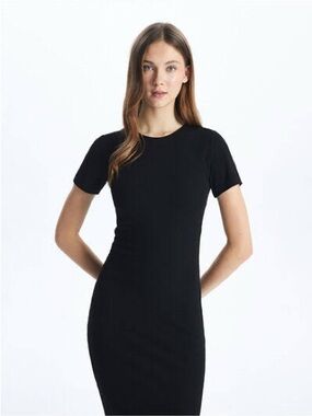 Wilfred Black Short Sleeve Bodycon Dress